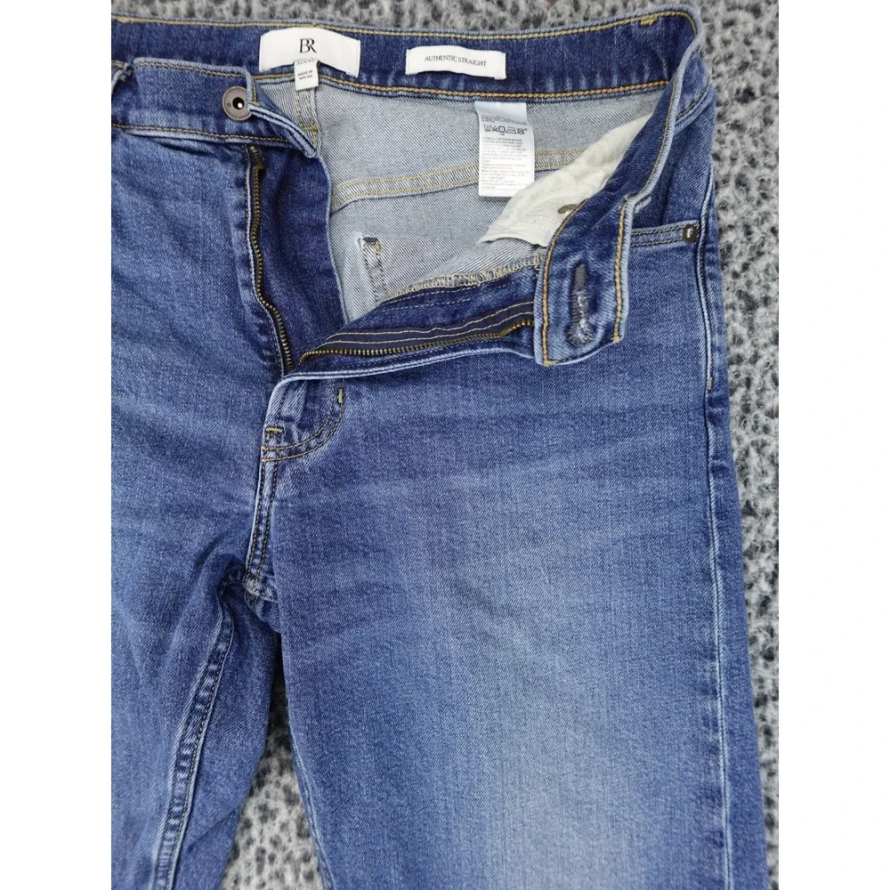 Banana Republic Authentic Straight Jeans‎ Mens 32x32 Blue Medium Wash Stretch